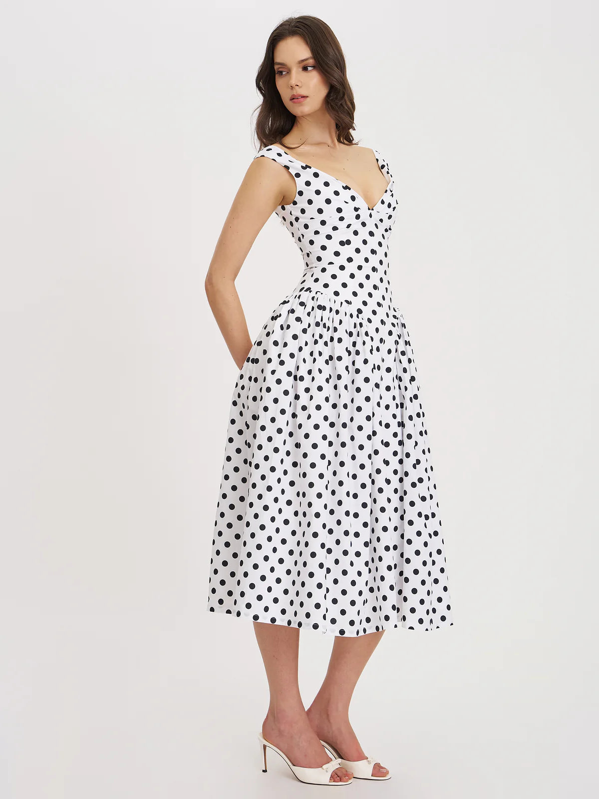 Polka Poplin Dress