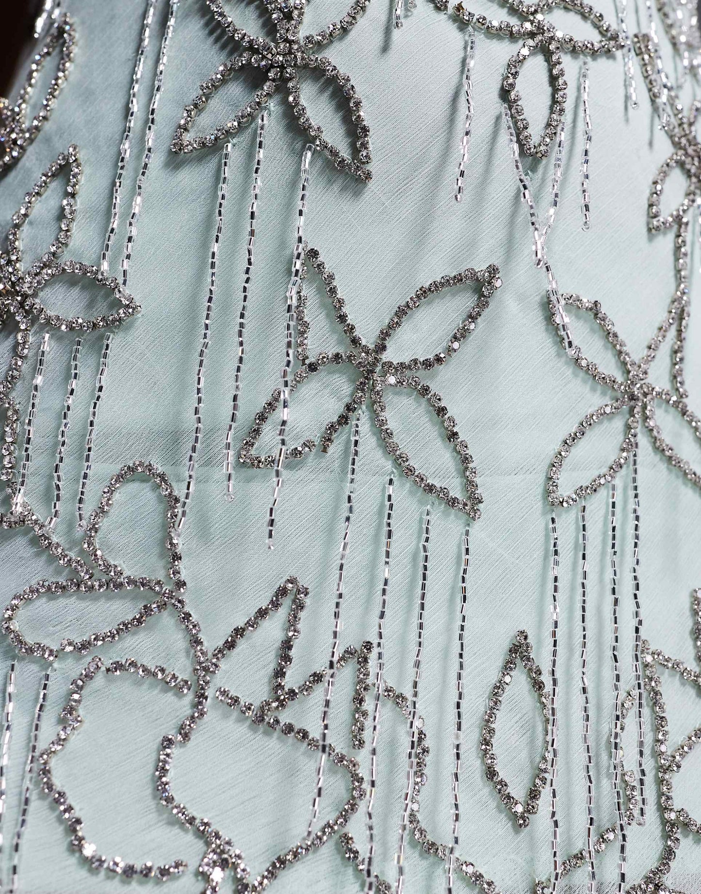 Diamante Beaded Midi Dress