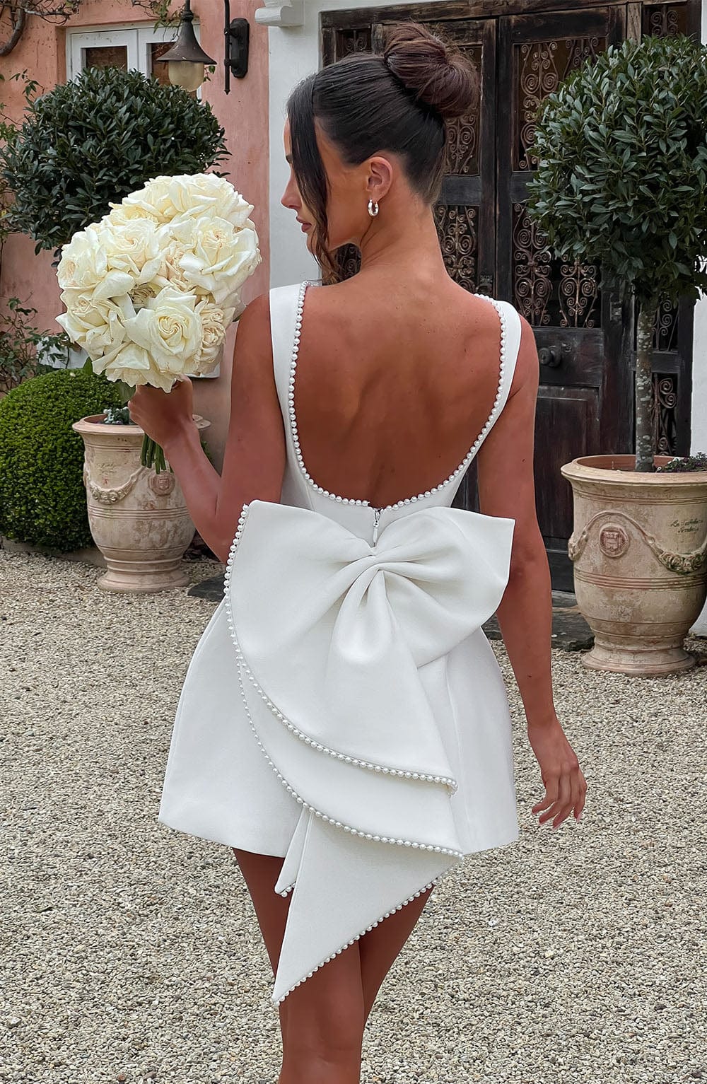 Carrie Ivory Mini Dress