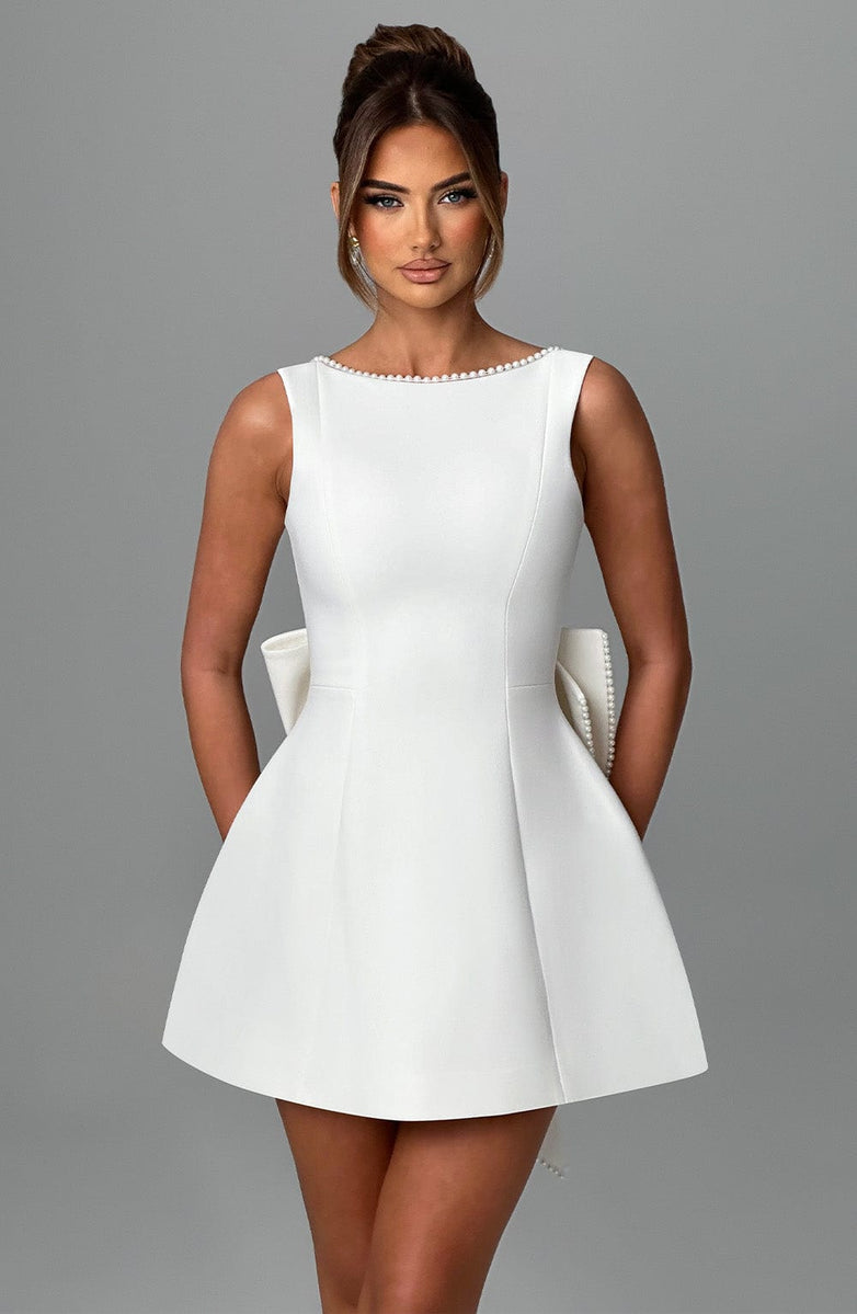Carrie Ivory Mini Dress