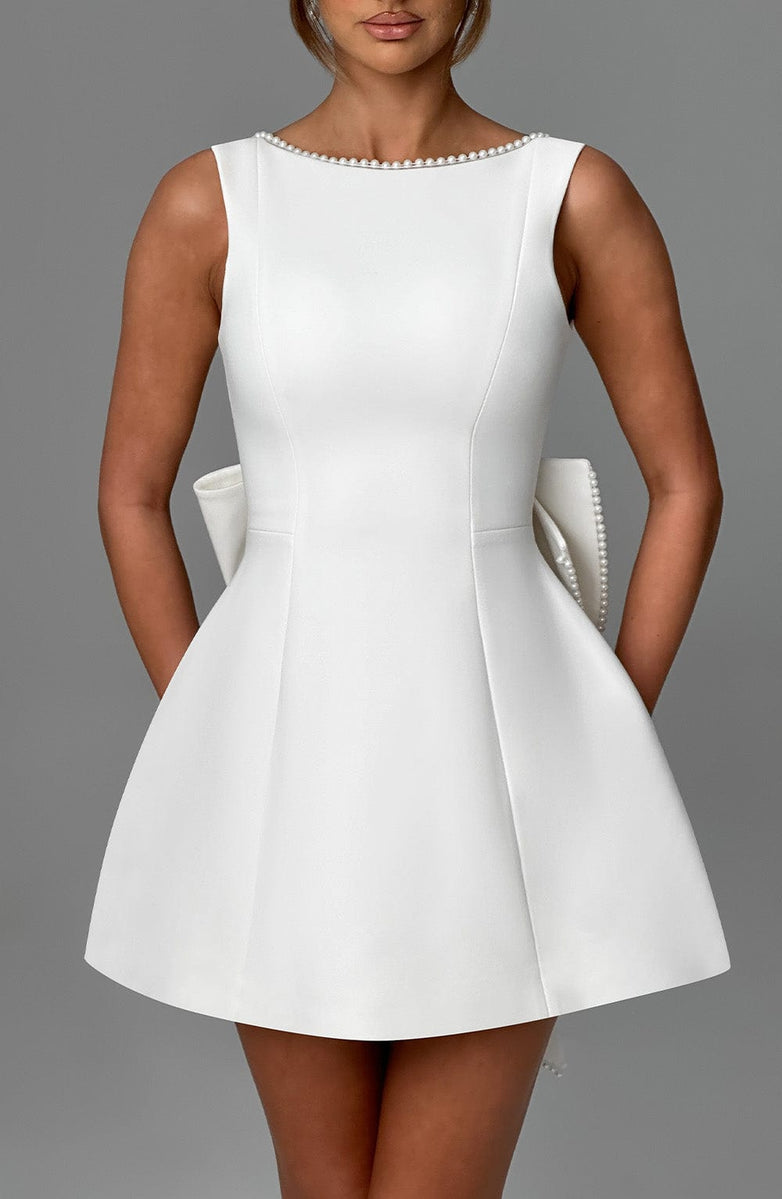 Carrie Ivory Mini Dress