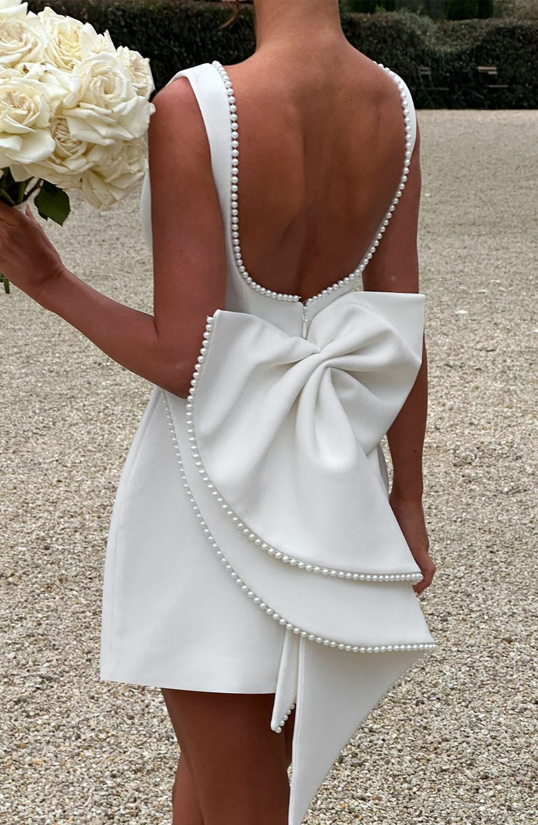Carrie Ivory Mini Dress