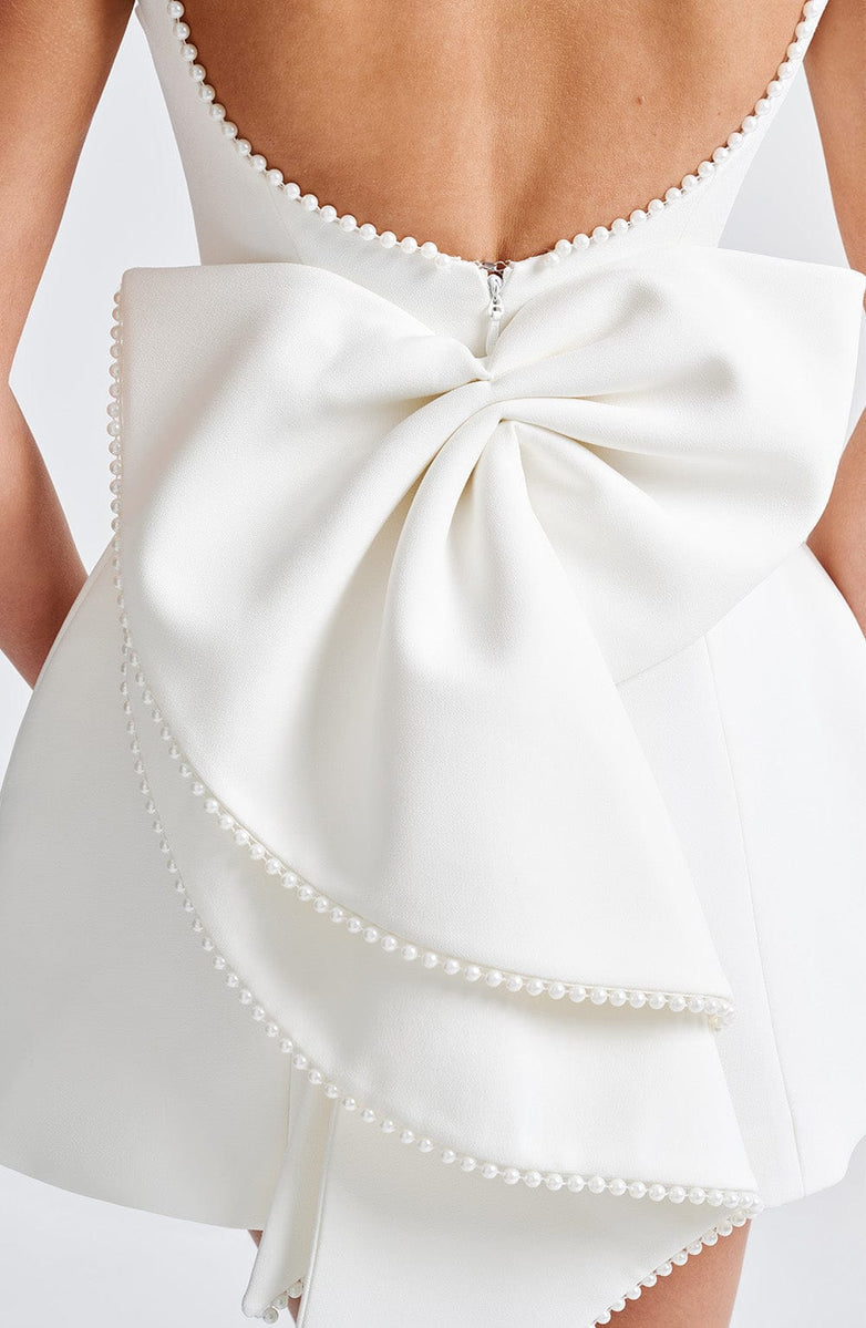 Carrie Ivory Mini Dress