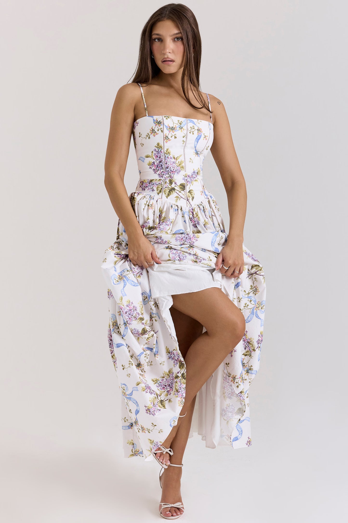 Vintage Ribbon Midi Sundress