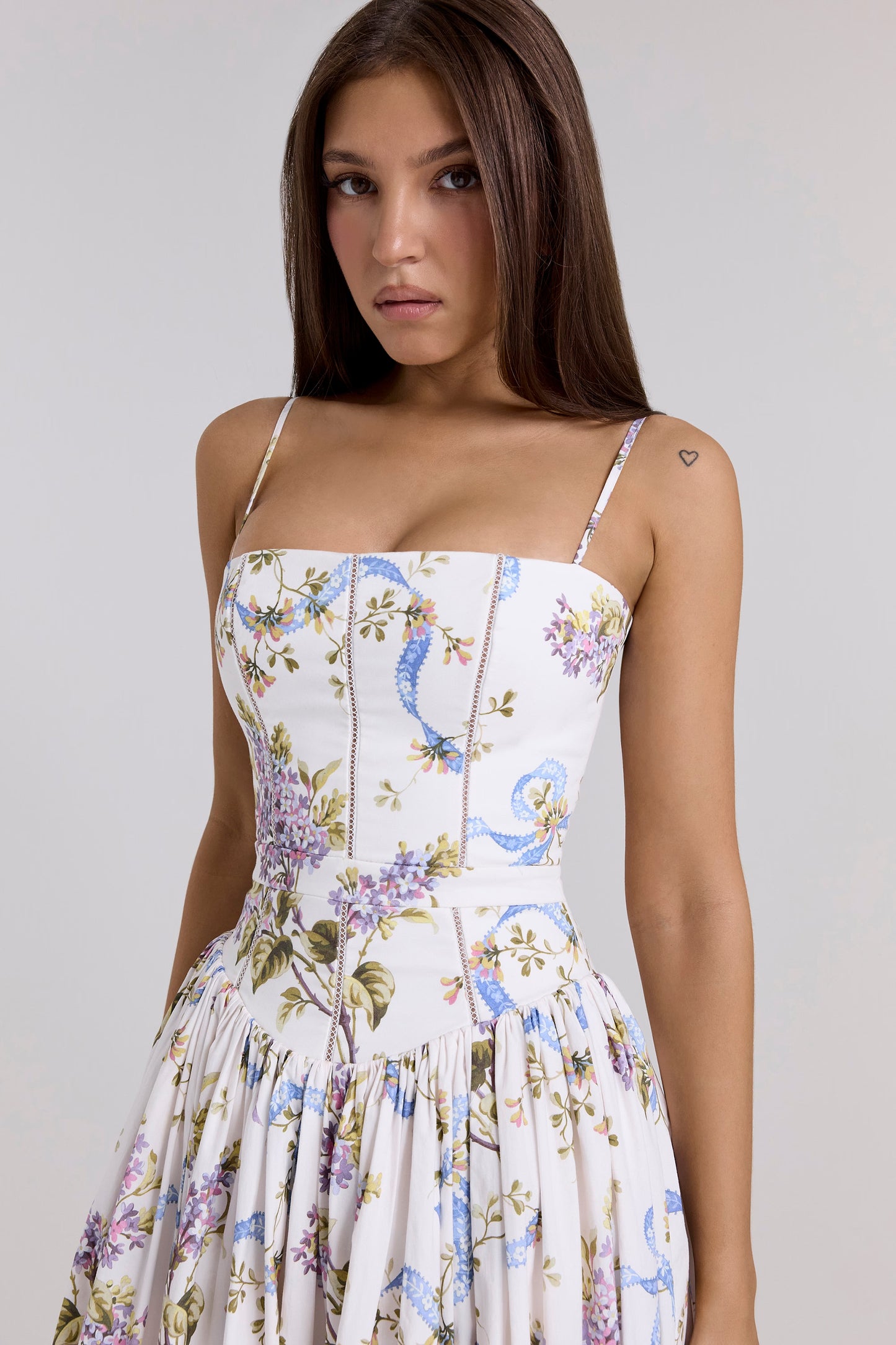 Vintage Ribbon Midi Sundress
