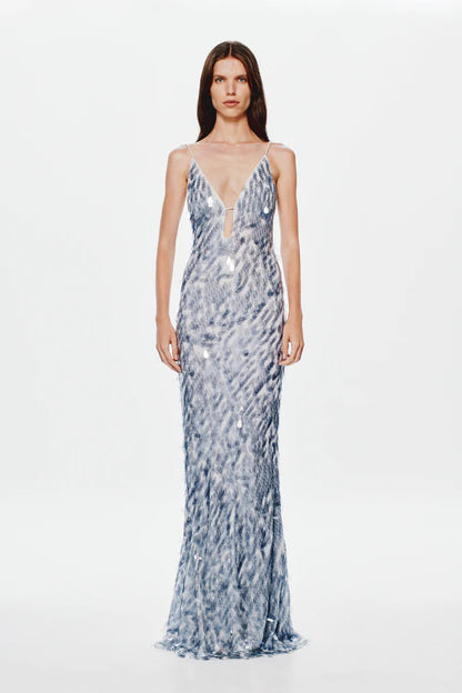Sapphire Sequin Dress