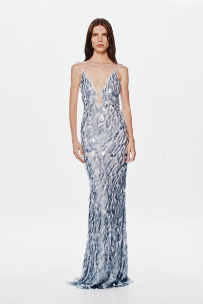 Sapphire Sequin Dress