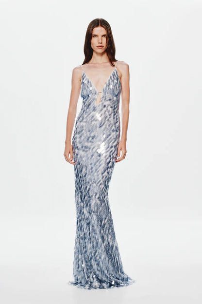 Sapphire Sequin Dress