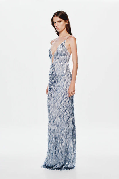 Sapphire Sequin Dress