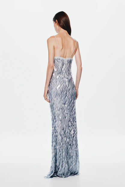 Sapphire Sequin Dress