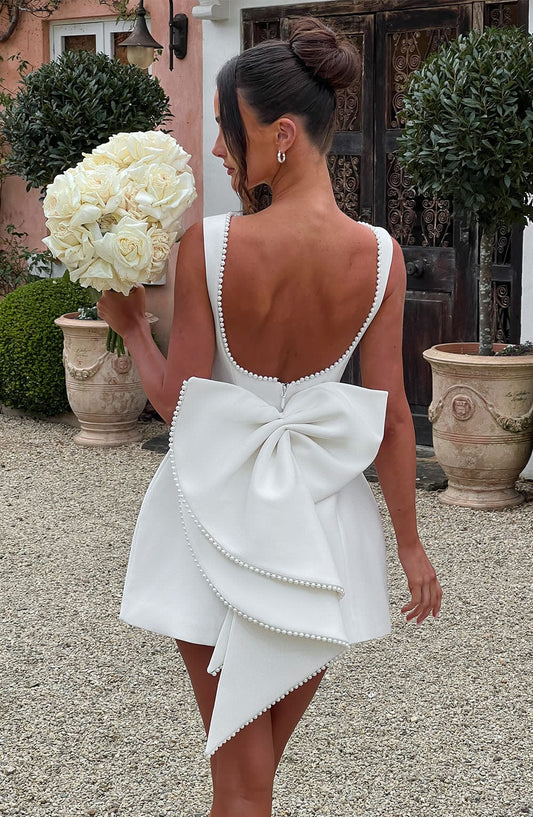 Carrie Ivory Mini Dress
