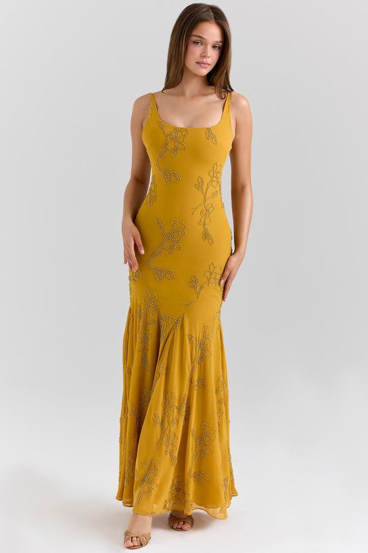 Rosalia Beaded Maxi Dress