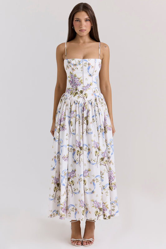 Vintage Ribbon Midi Sundress